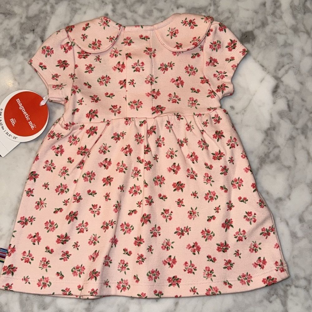 NWT Magnetic Me Floral Baby Dress with Leggings - Picture 4 of 6